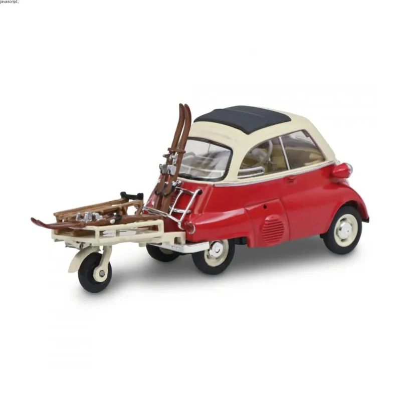 Schuco - BMW Isetta Anhänger+Ski - 1:43 Modellauto