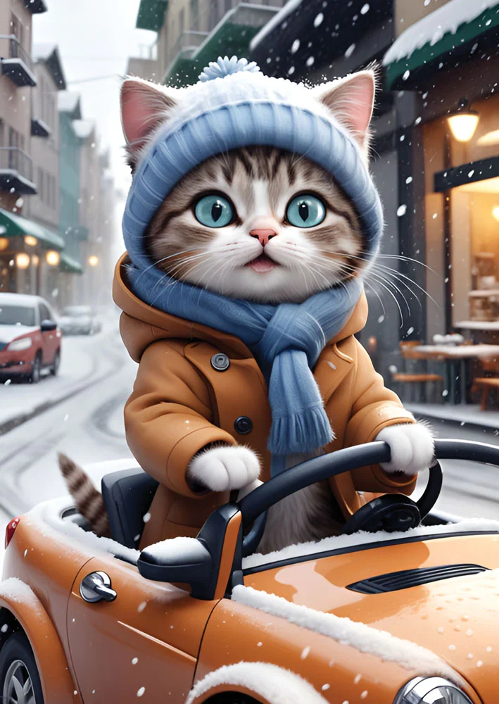 PFG The Driver Kitty (1000pcs) (Usage/Used - PUZZLES FOR GOOD)