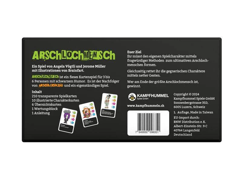 Arschlochmensch, deutsch
