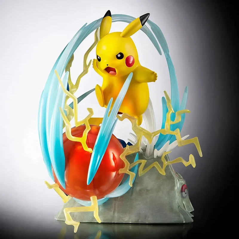 Pokémon - 25. Jubiläum Light FX Deluxe Figur - Pikachu (33cm)