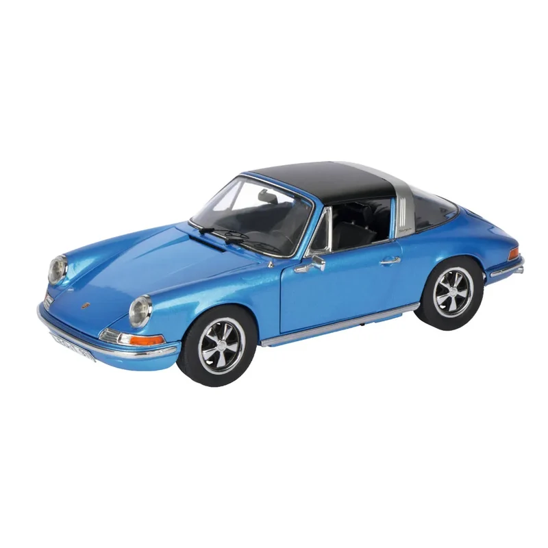 Schuco - Porsche 911 S Targa, geminiblau - 1 - 43
