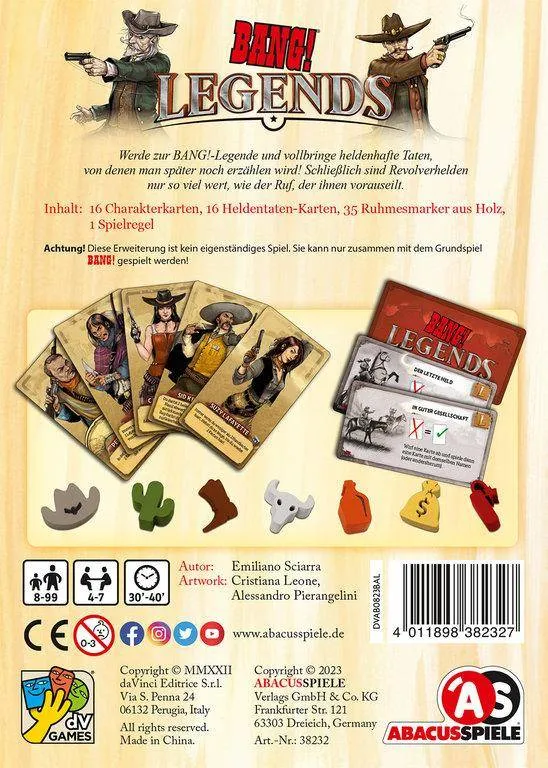 Legends - Bang!, deutsch (Erw.)