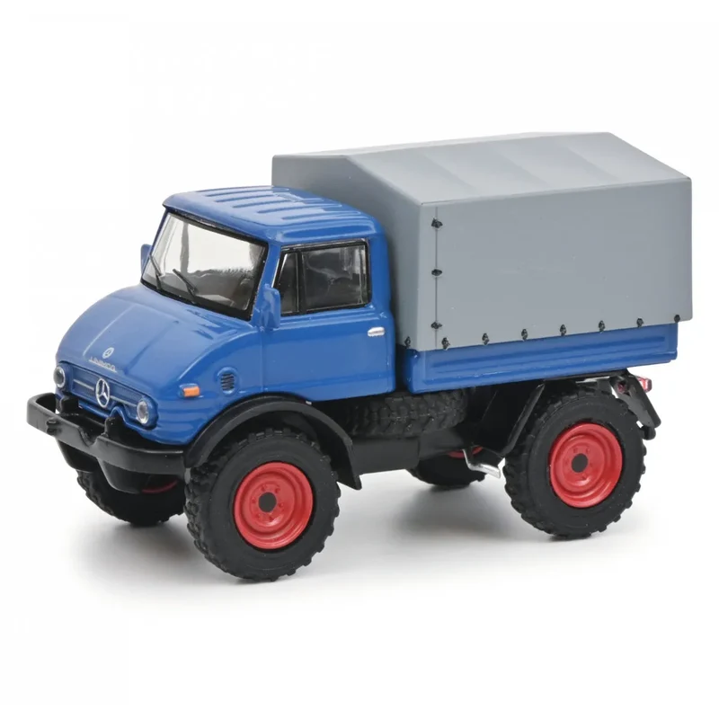 Schuco - Unimog U406 blau 1:64