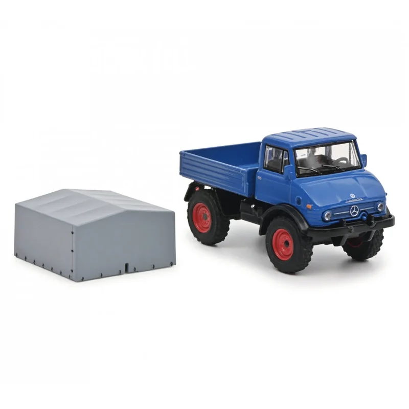 Schuco - Unimog U406 blau 1:64