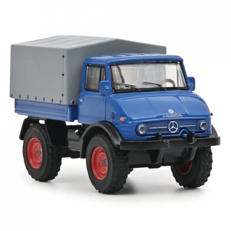 Schuco - Unimog U406 blau 1:64