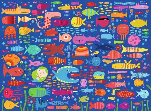 Ravensburger Funny Fish Friends (200 XXL)