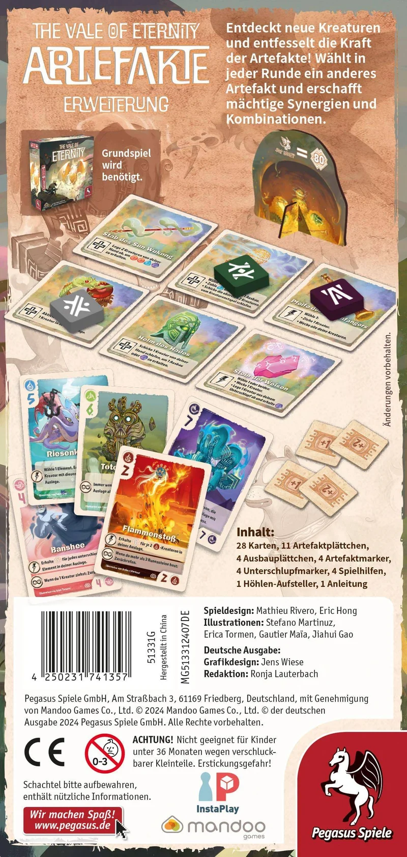 Artefakte - The Vale of Eternity, deutsch (Erw.)