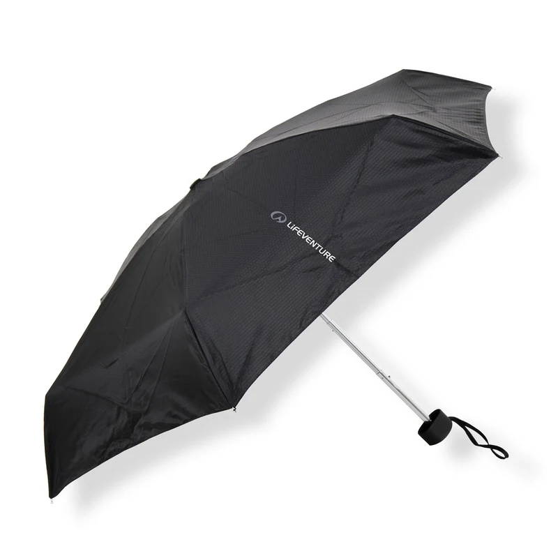 Kompakt-Regenschirm Schwarz – Klein