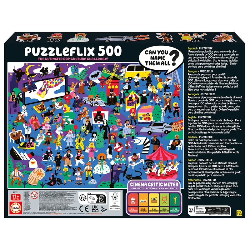 Puzzleflix - The Ultimate Pop Culture Challenge (500pcs)