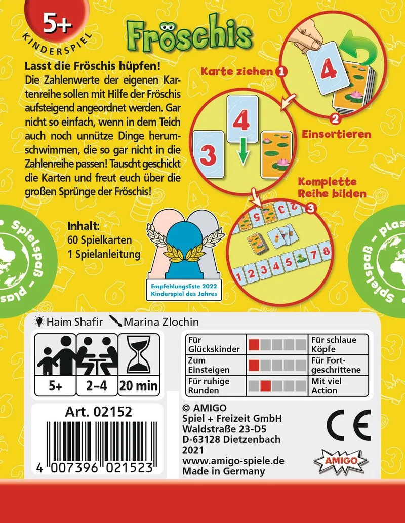 Fröschis, deutsch