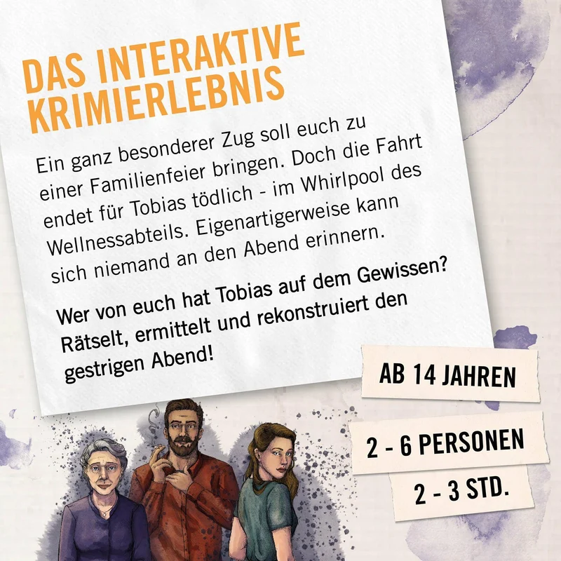 Express in den Tod (Krimidinner) - Hidden Games Hangover, deutsch