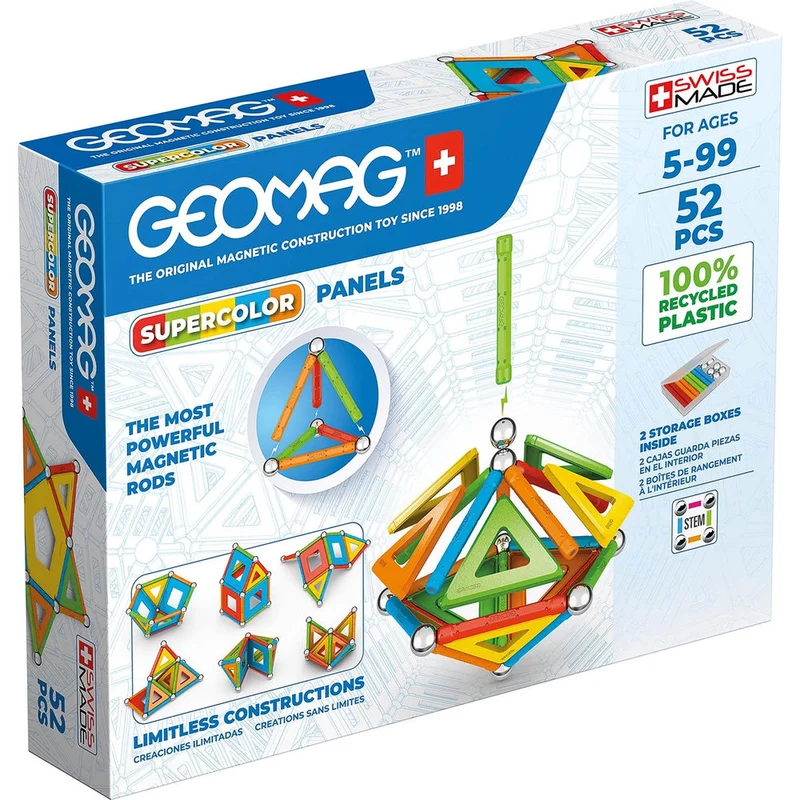 Geomag Panels GREEN line SUPERCOLOR 52 Teile