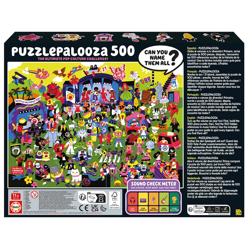 Puzzle Palooza - The Ultimate Pop Culture Challenge (500pcs)