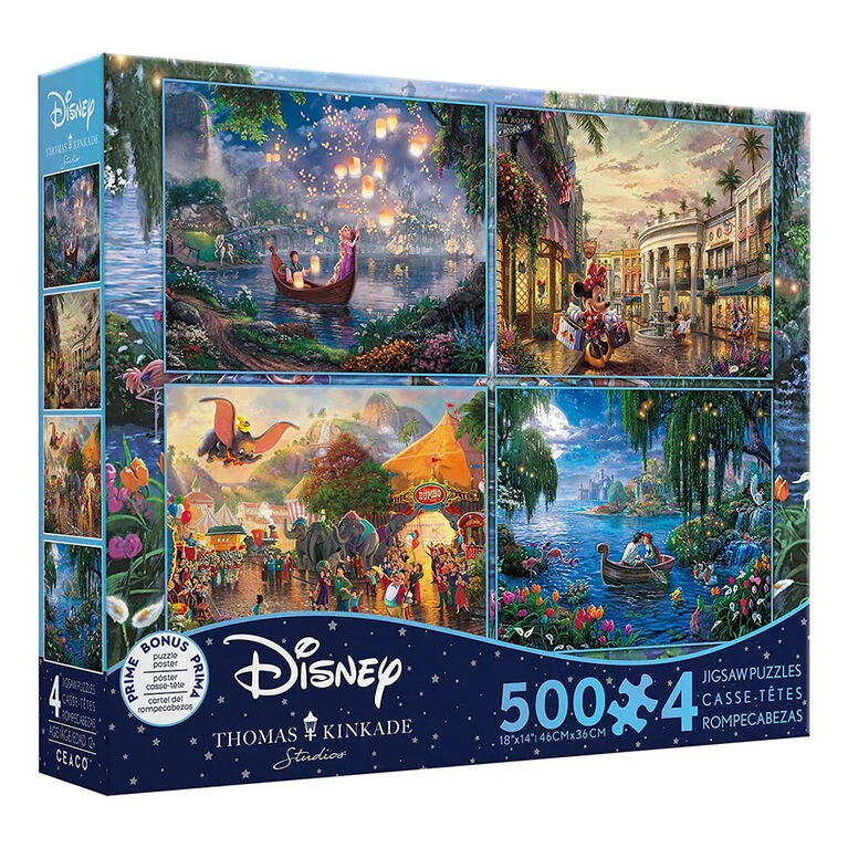PFG Thomas Kinkade Disney Collection - Mulitpack (4x500pcs) (Usage/Used - PUZZLES FOR GOOD)