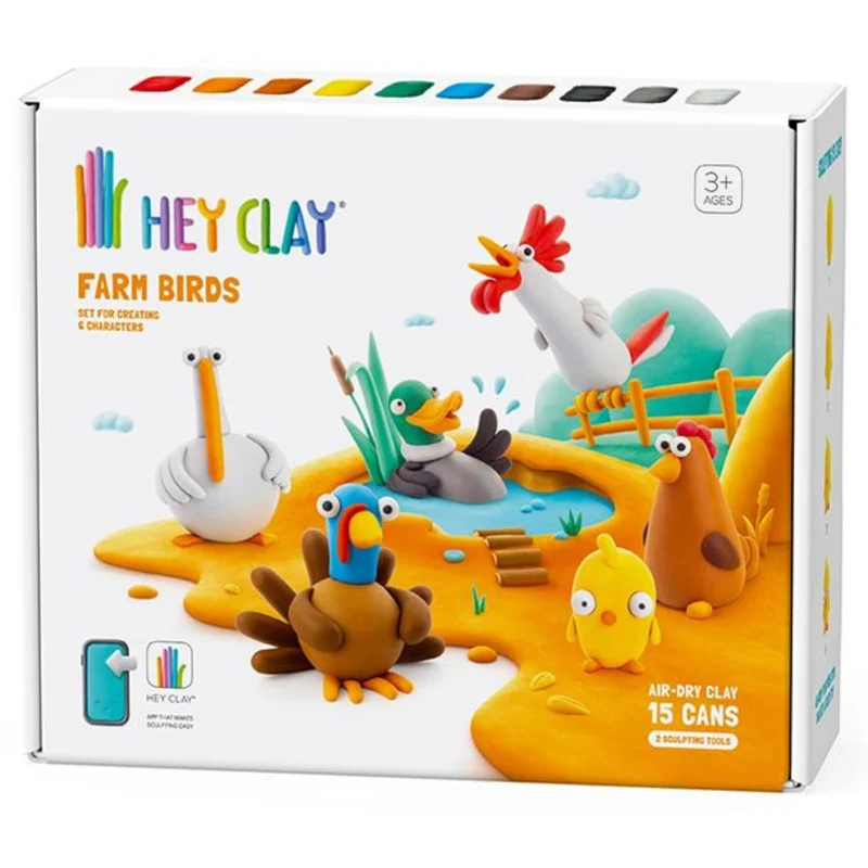 Modelliermasse – Farmvögel