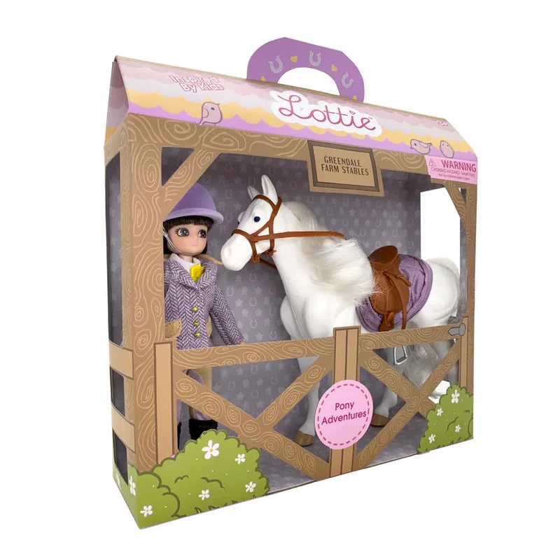 Puppe – Jockey mit Pferd