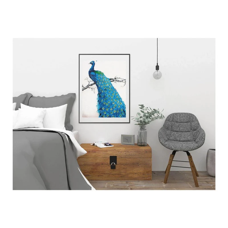 Diamond Painting Blauer Pfau
