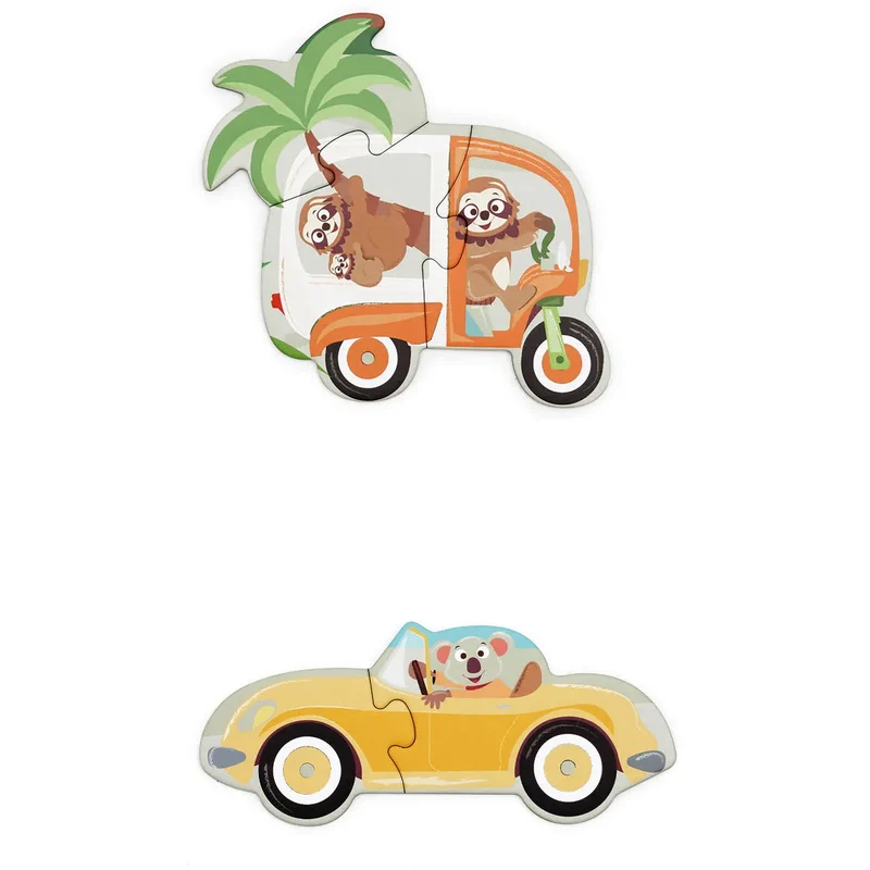 Scratch Europe - 2in1 Bodenpuzzle Unterwegs - 80 Teile