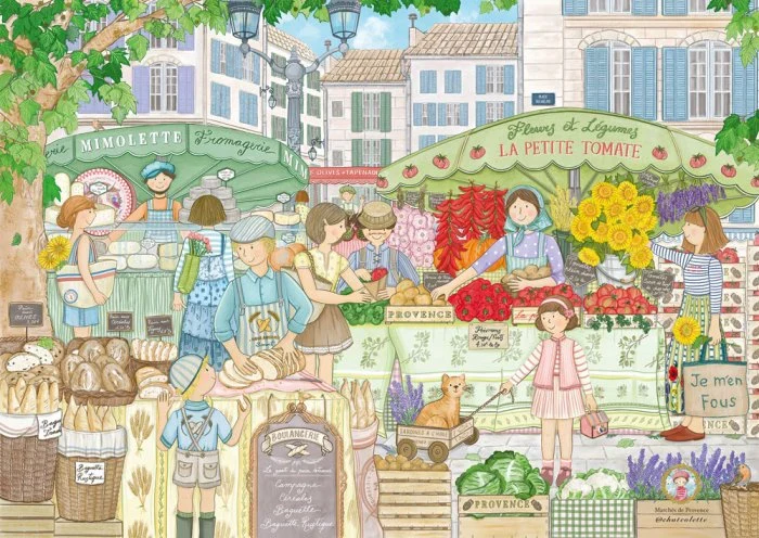 PFG Marches de Provence (1000pcs) (Usage/Used - PUZZLES FOR GOOD)