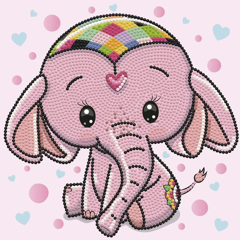 Diamond Painting Baby Elefant