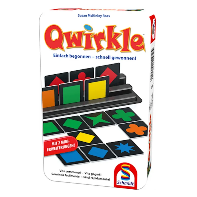 Schmidt Spiele - Qwirkle inkl. 2 Mini - Erweiterungen Metalldose (mult)