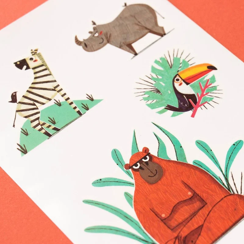 Tattoos für Kinder – Dschungel