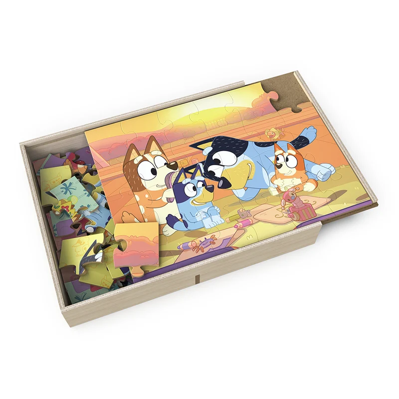 Bluey - 5-in-1 Wood Puzzles