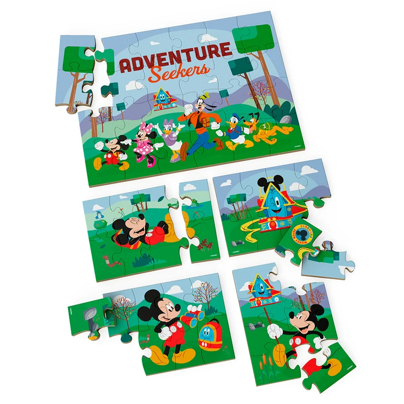 Mickey Mouse - Adventure Seekers - 5-in-1 Wood Puzzles