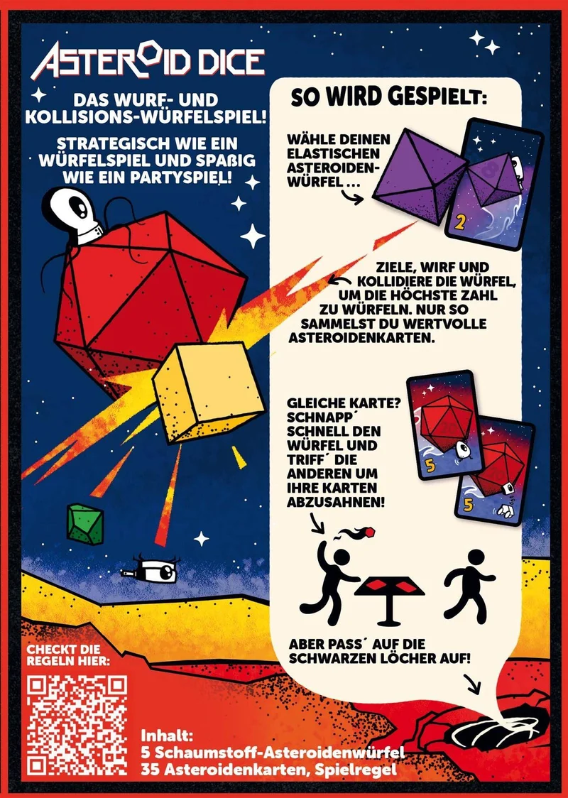 Asteroid Dice, deutsch