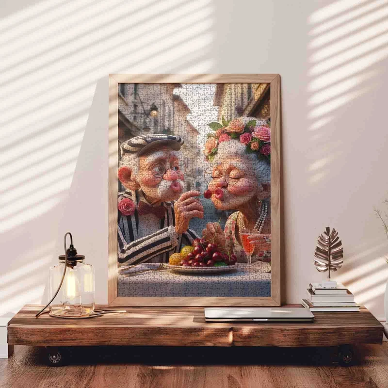 Playful Seniors - Romantic Cherry Kiss (1000pcs)