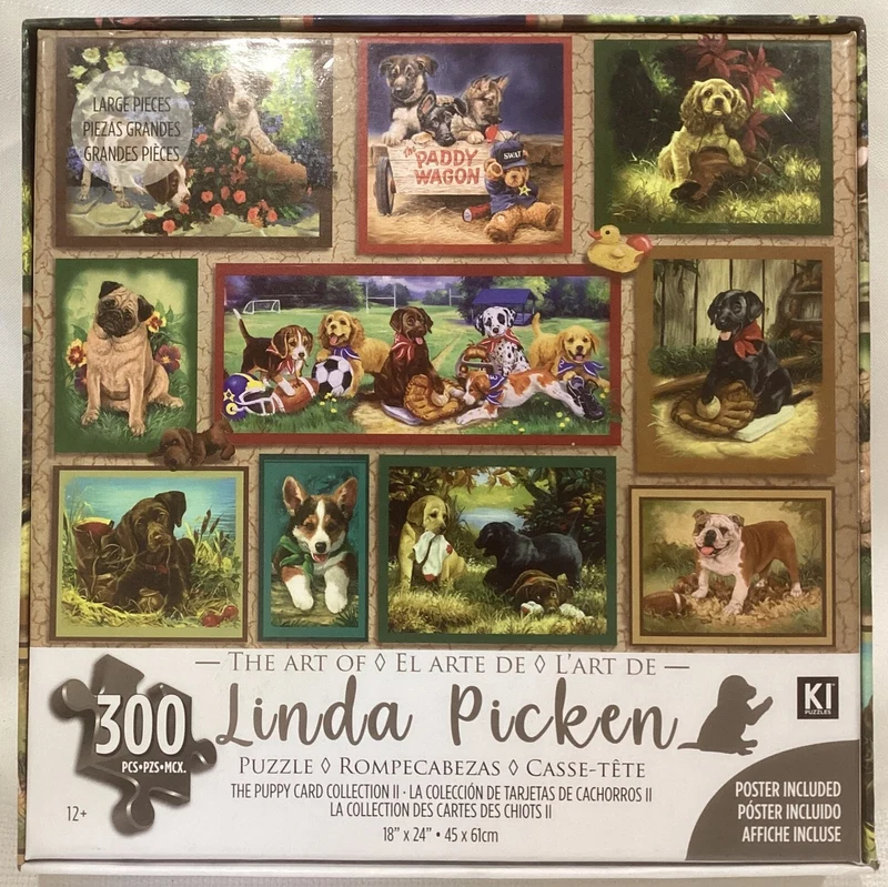 PFG The Puppies Card Collection, Linda Picken (300pcs) (Usage/Used - PUZZLES FOR GOOD)