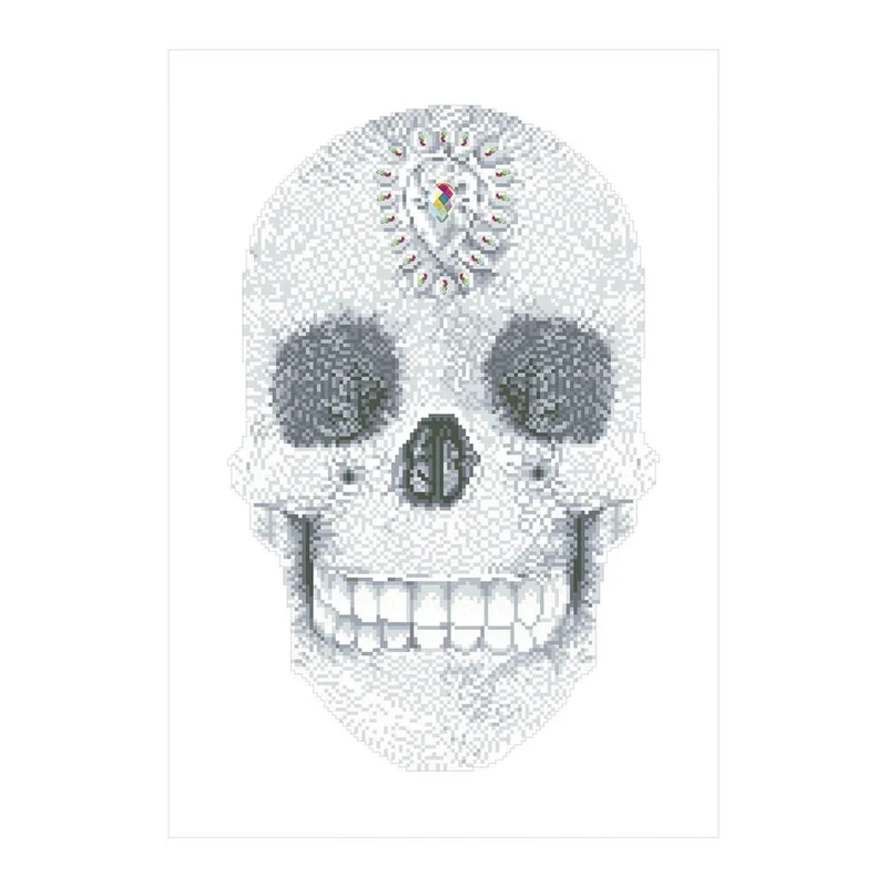 Diamond Painting Kristallschädel