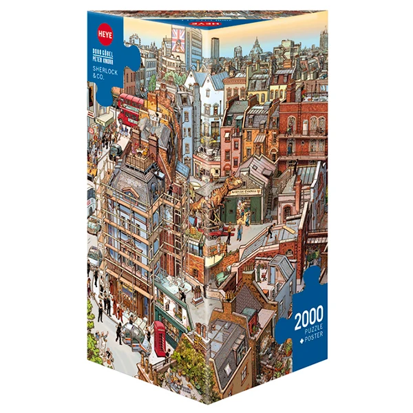 PFG Sherlock & Co., Göbel & Knorr (Triangular Box) (2000pcs) (Usage/Used - PUZZLES FOR GOOD)