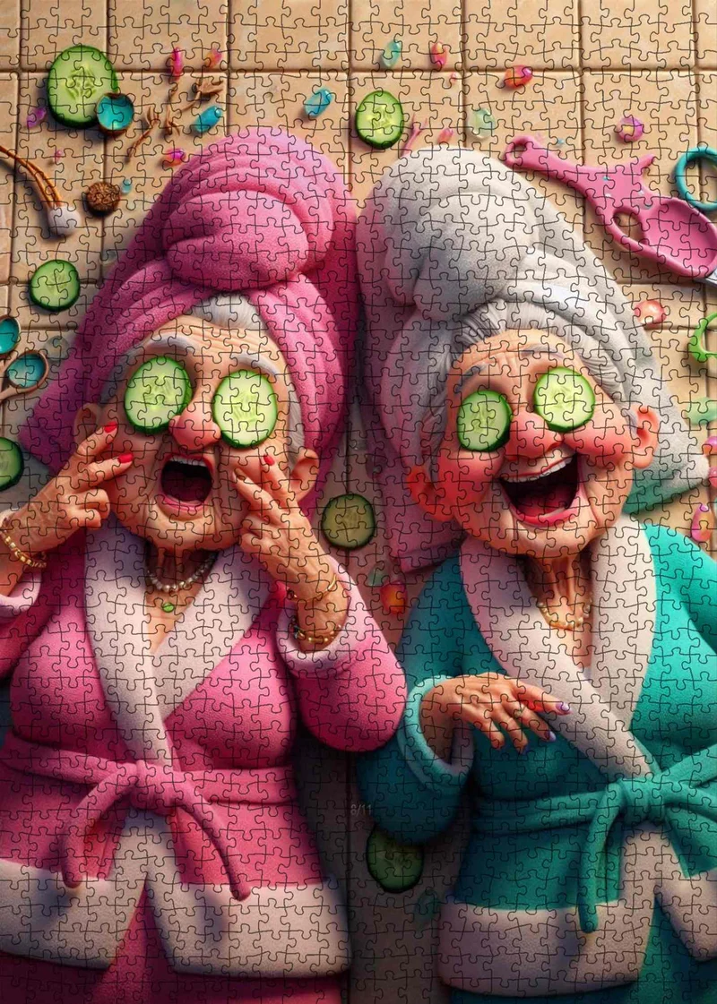 Playful Seniors - Spa Day Laughs (1000pcs)