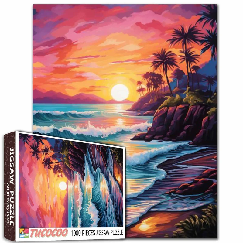 Tropical Sunset Shore (1000pcs)