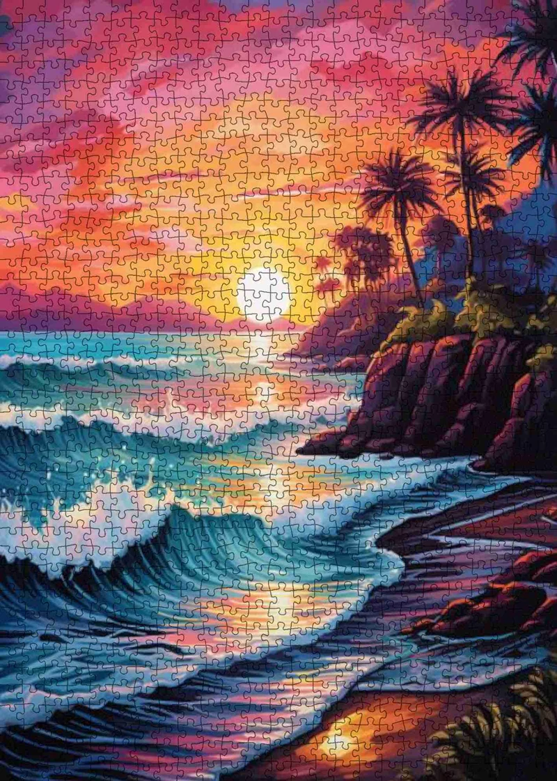 Tropical Sunset Shore (1000pcs)