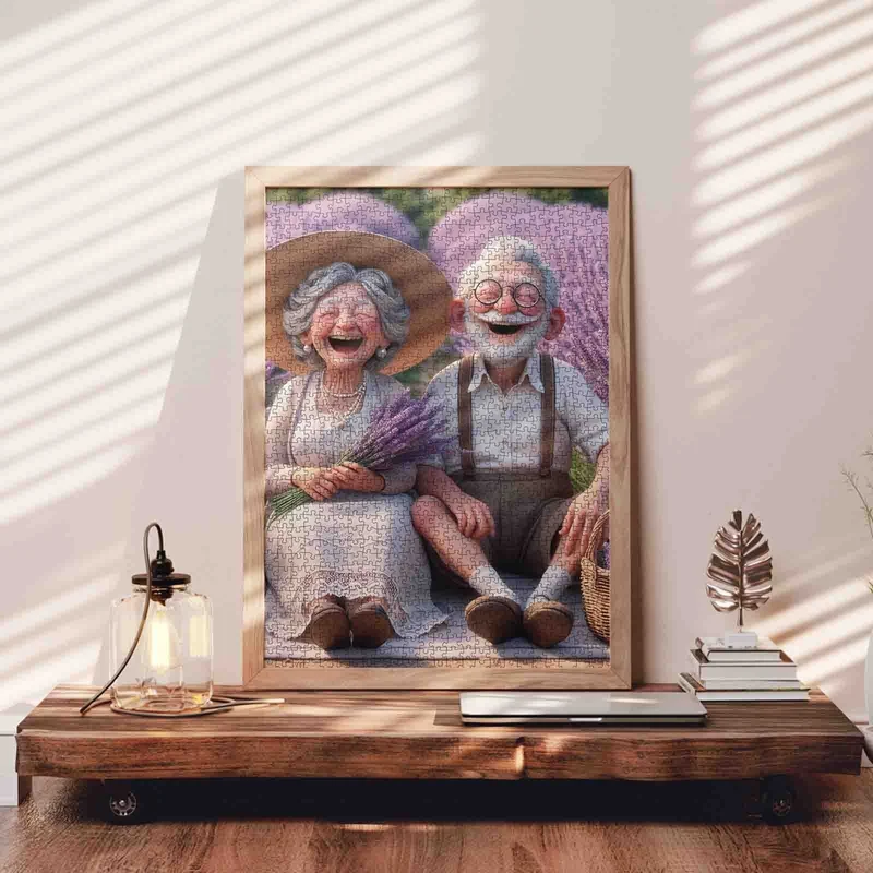 Playful Seniors - Lavender Field Joy (1000pcs)