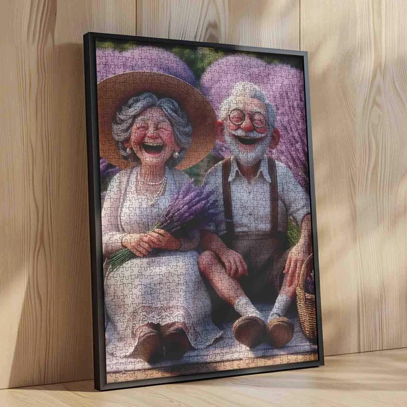 Playful Seniors - Lavender Field Joy (1000pcs)