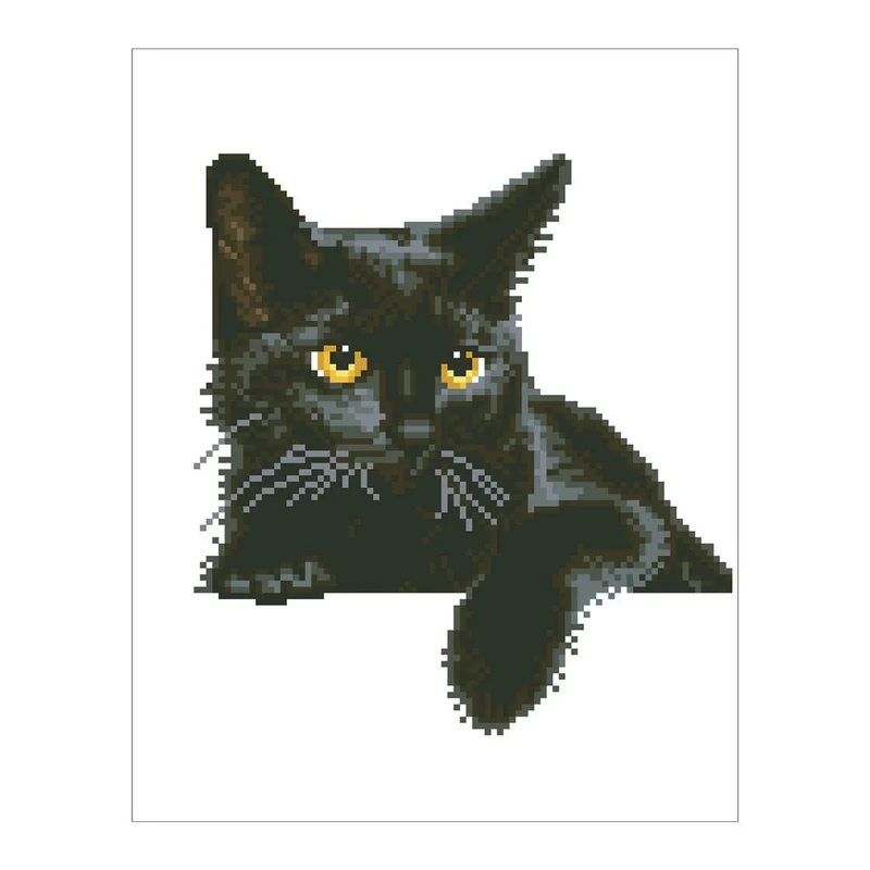 Diamond Painting Schwarze Katze