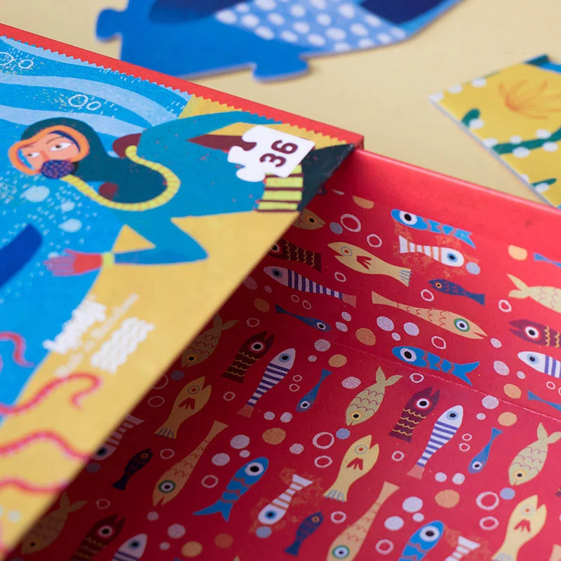 Progressive Puzzle für Kinder – Mein großes Blau!