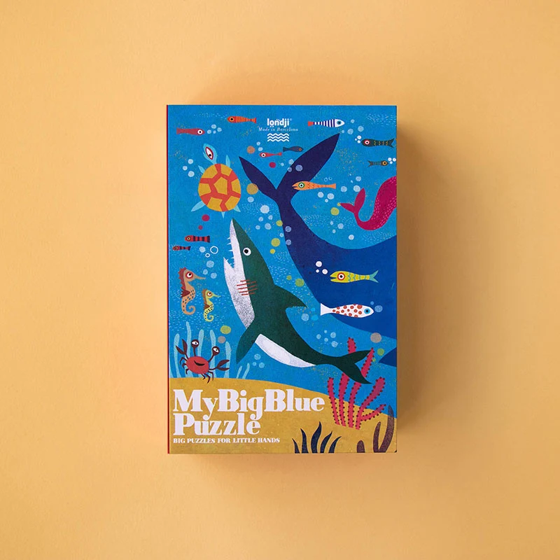 Progressive Puzzle für Kinder – Mein großes Blau!