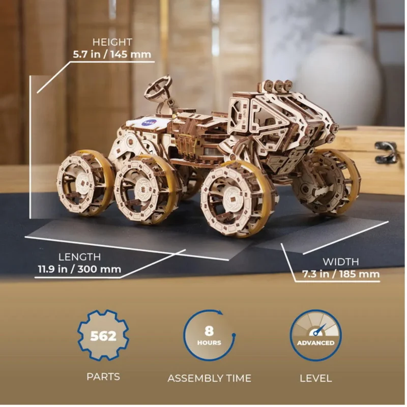 UGEARS 70206 - Bemannter Mars - Rover - 3D Modellbausatz