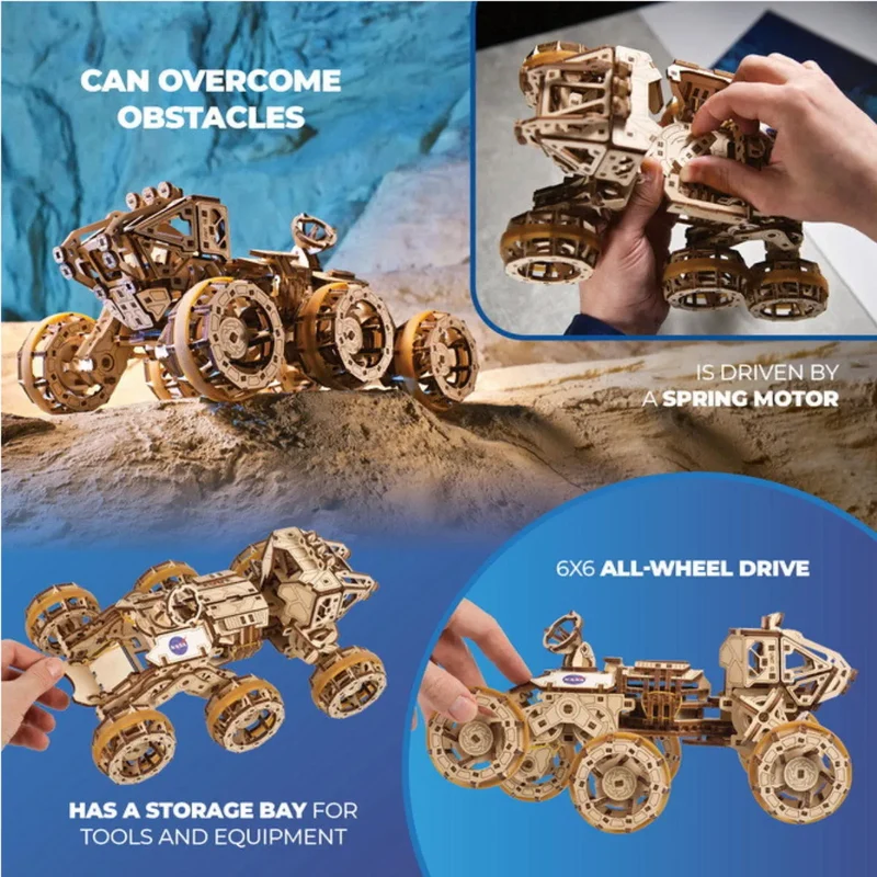 UGEARS 70206 - Bemannter Mars - Rover - 3D Modellbausatz