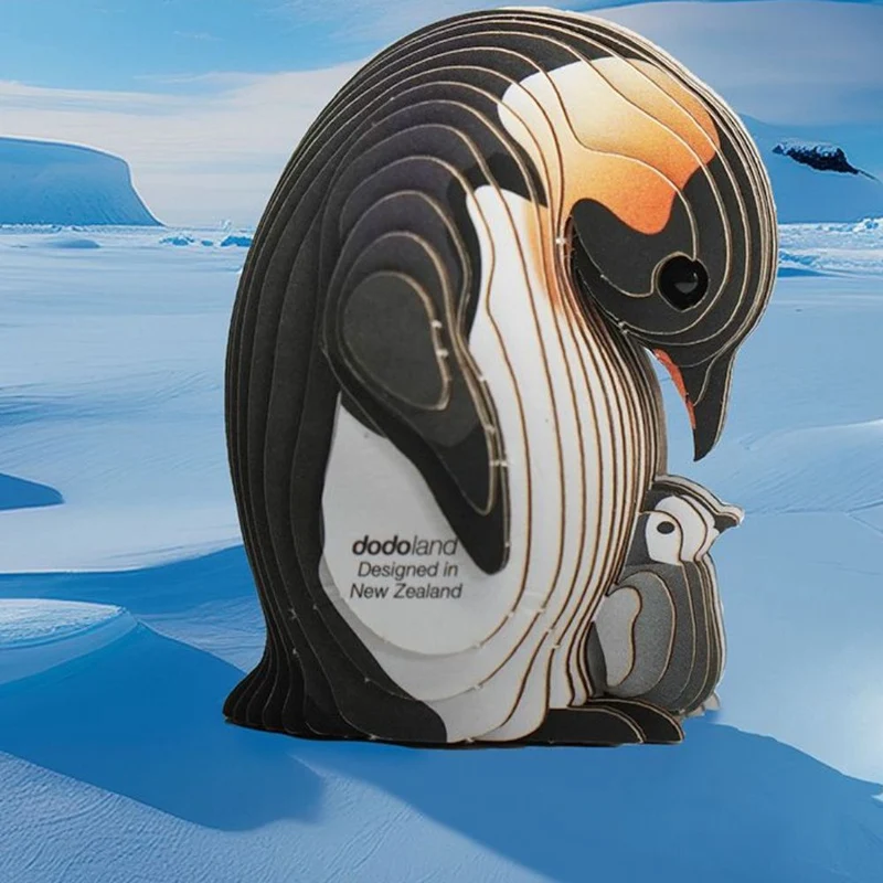 Öko-Puzzle 3D – Kaiserpinguin