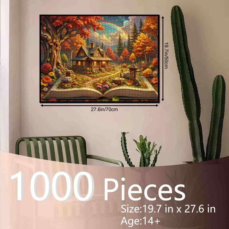 Storybook Cottage in Autumn Forest (1000pcs)