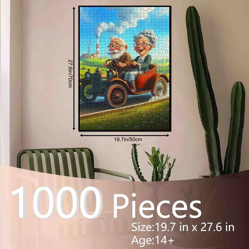 Playful Seniors - Happy Road Trip Grandma and Grandpa (1000pcs)