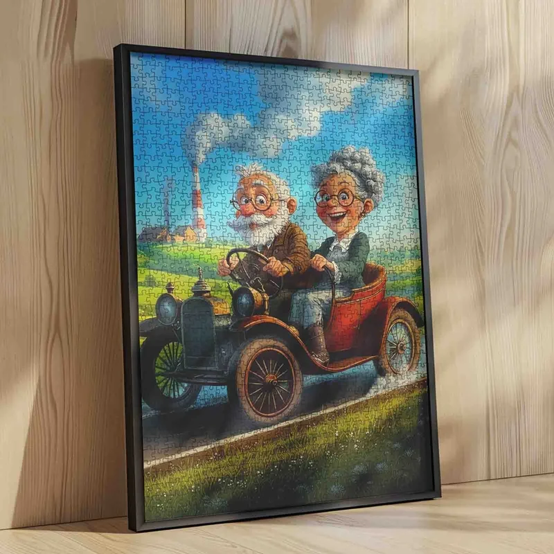 Playful Seniors - Happy Road Trip Grandma and Grandpa (1000pcs)