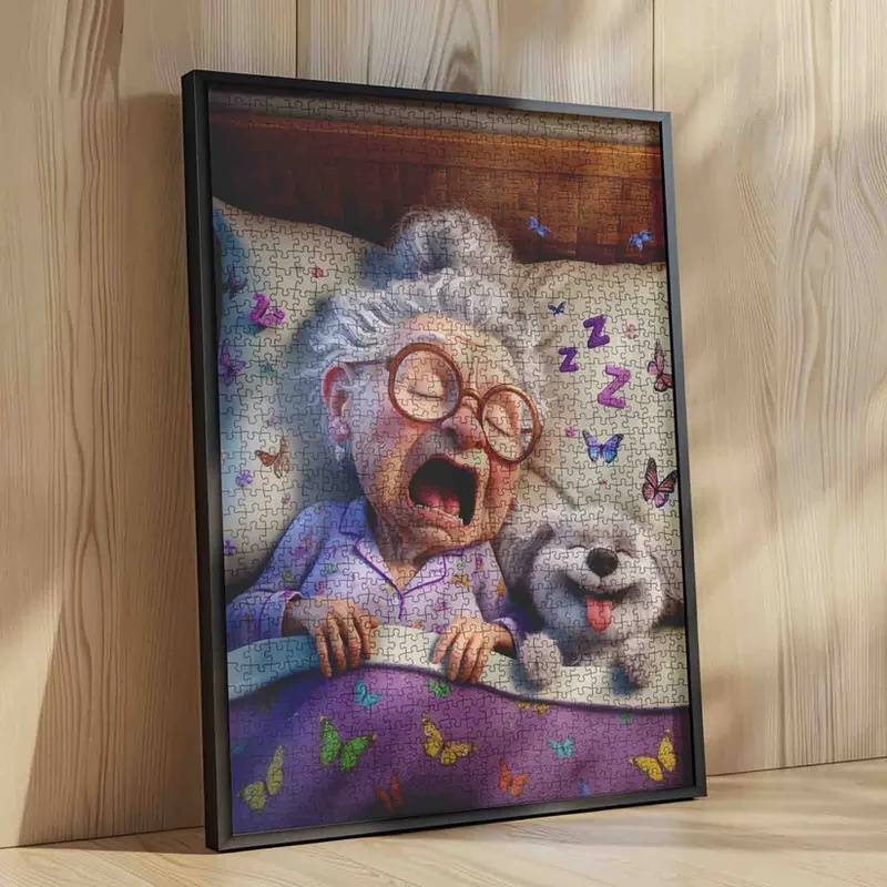 Playful Seniors - Yawning Grandma Bedtime Companion (1000pcs)
