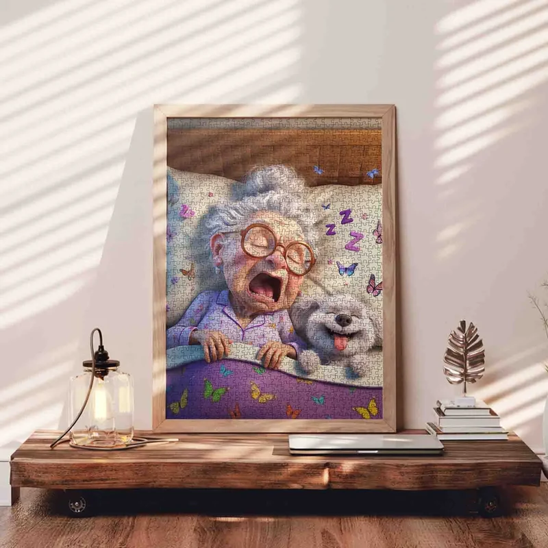 Playful Seniors - Yawning Grandma Bedtime Companion (1000pcs)
