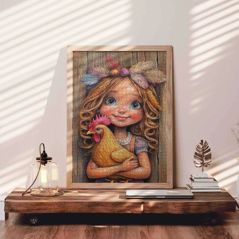 Girl with Chicken (1000pcs)